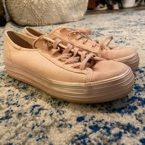 PINK PLATFORM KEDS